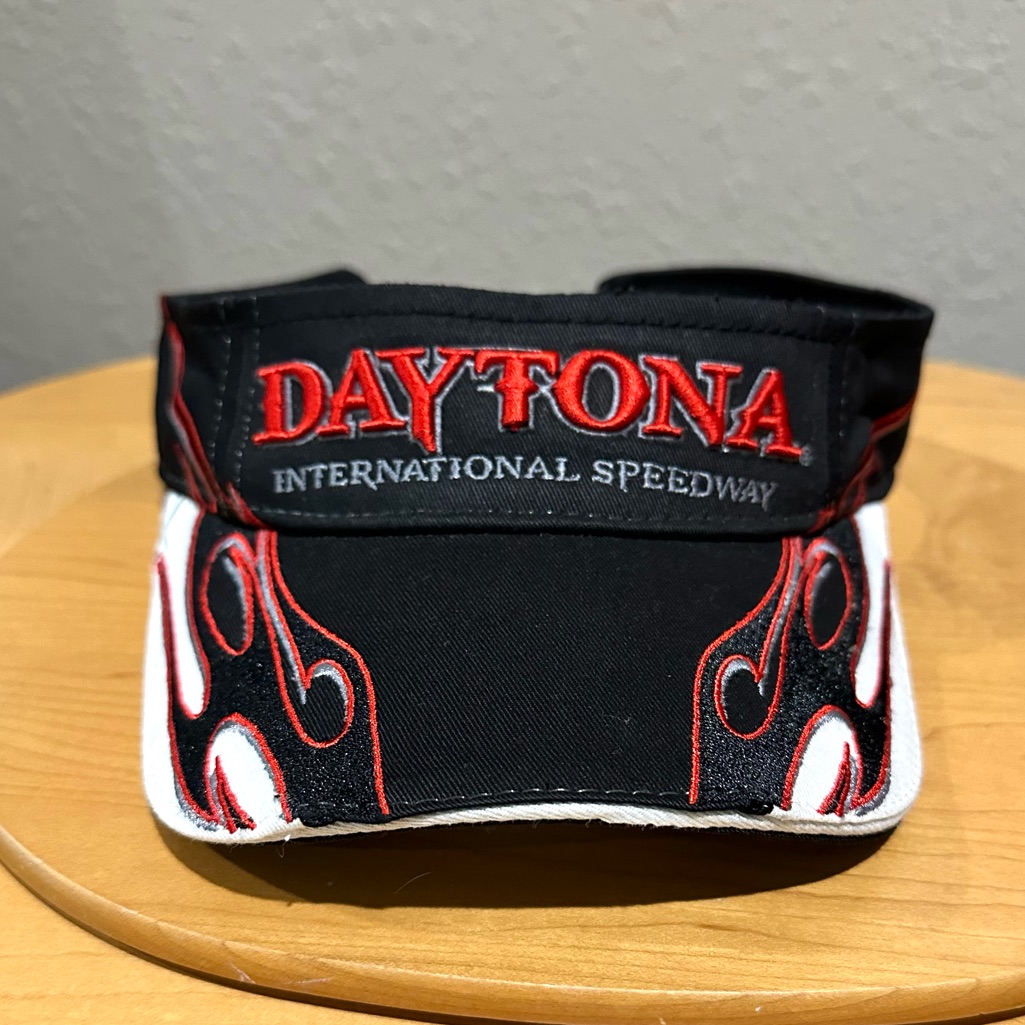 Daytona International Speedway Nascar Racing Flames Sun Visor Nwot
